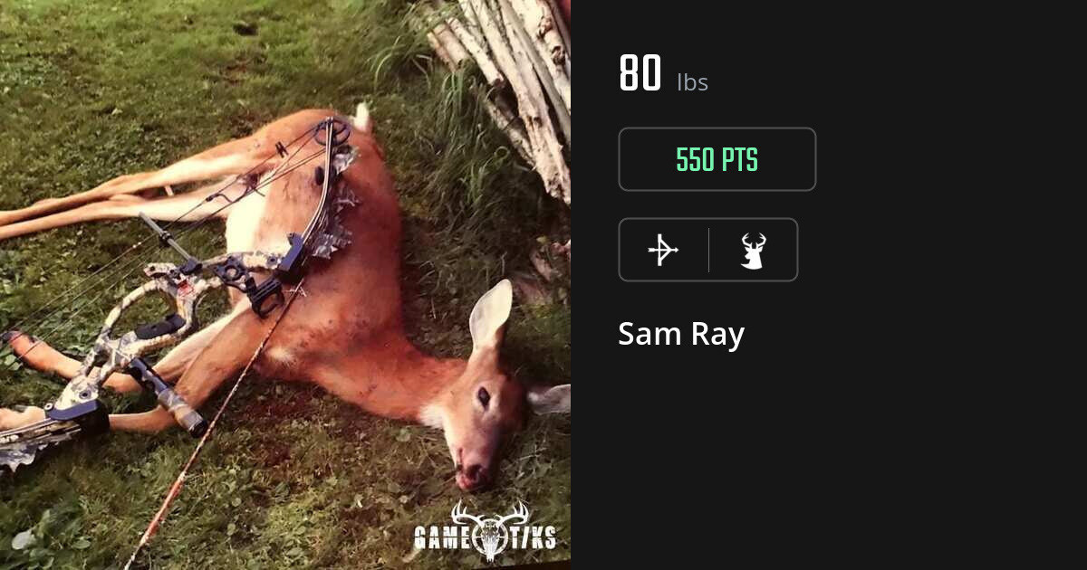 Deer harvest on Gametiks