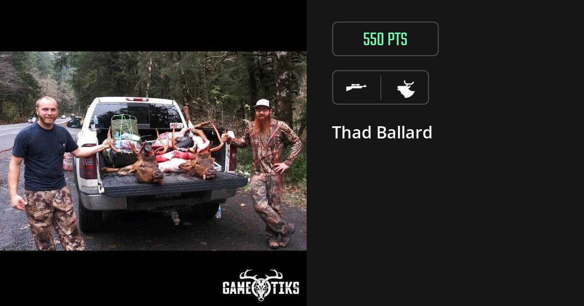 elk harvest by Thad Ballard