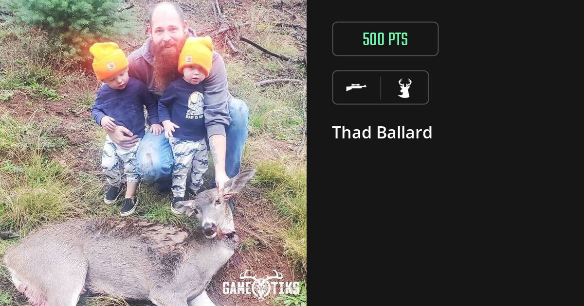 deer harvest by Thad Ballard