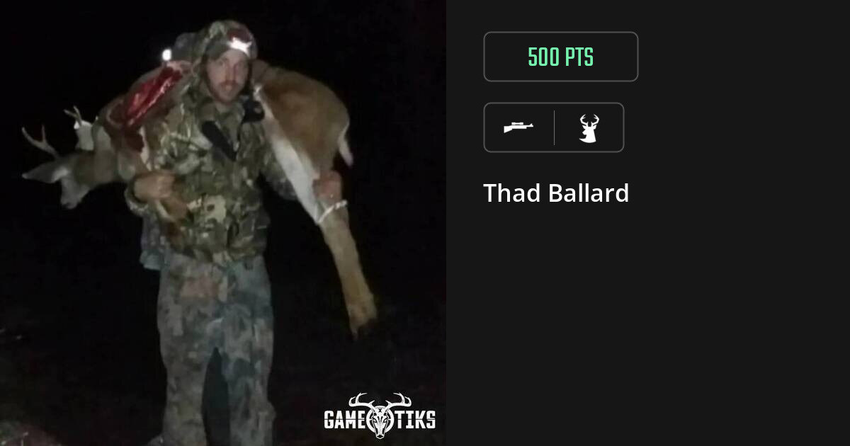 deer harvest by Thad Ballard