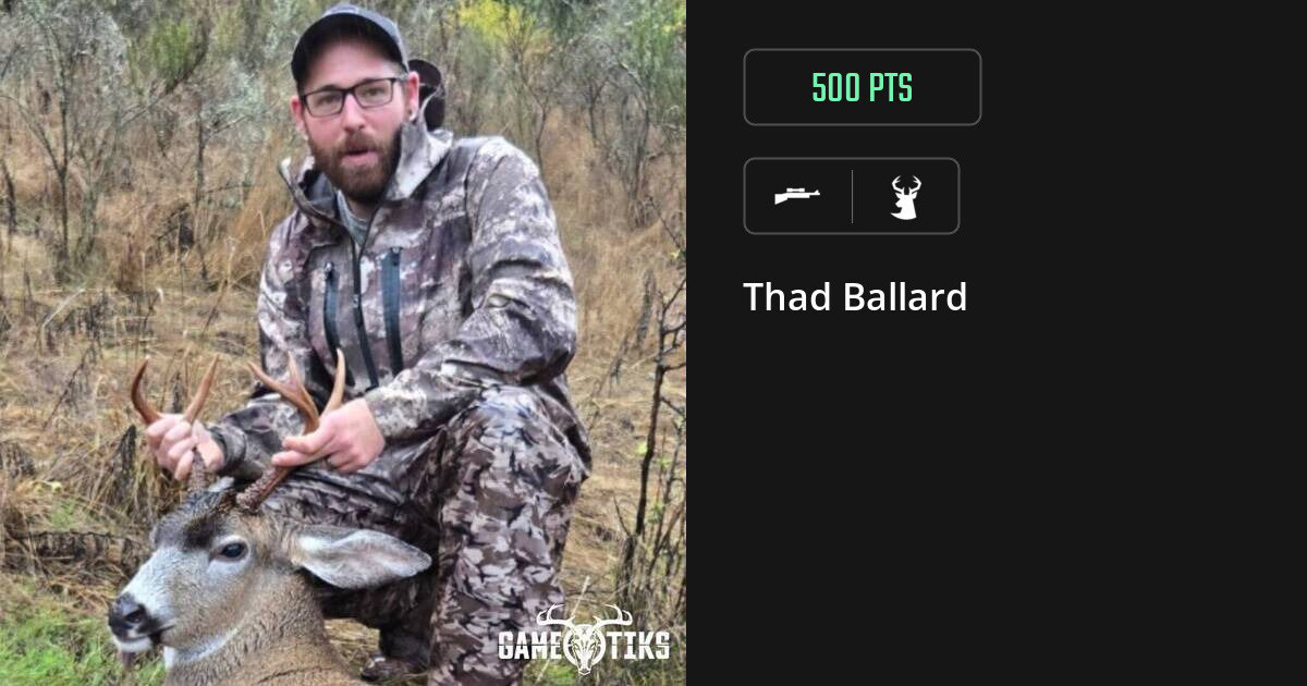 deer harvest by Thad Ballard