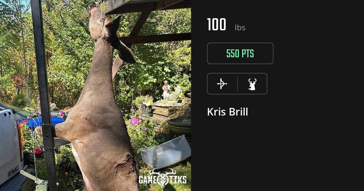 Deer harvest on Gametiks