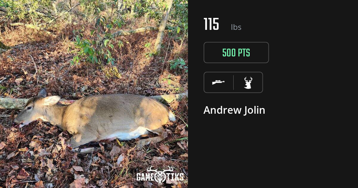 Deer harvest on Gametiks
