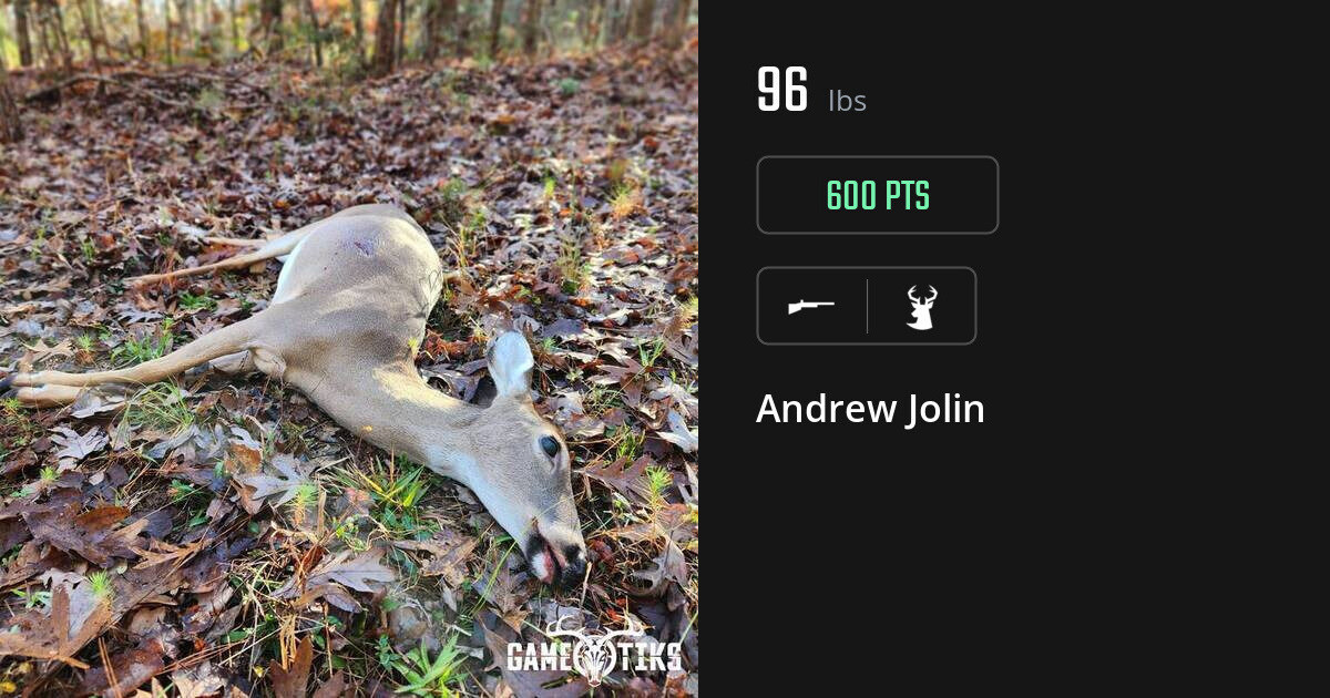 Deer harvest on Gametiks
