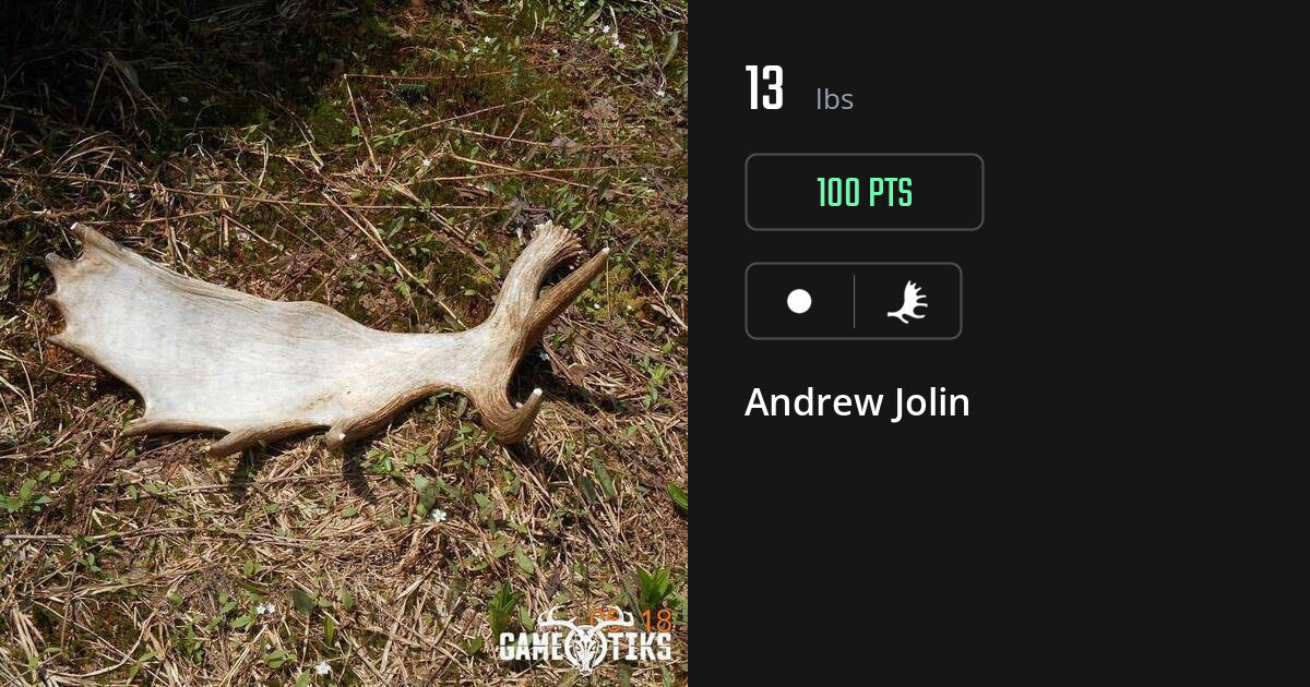 Shed antler harvest on Gametiks