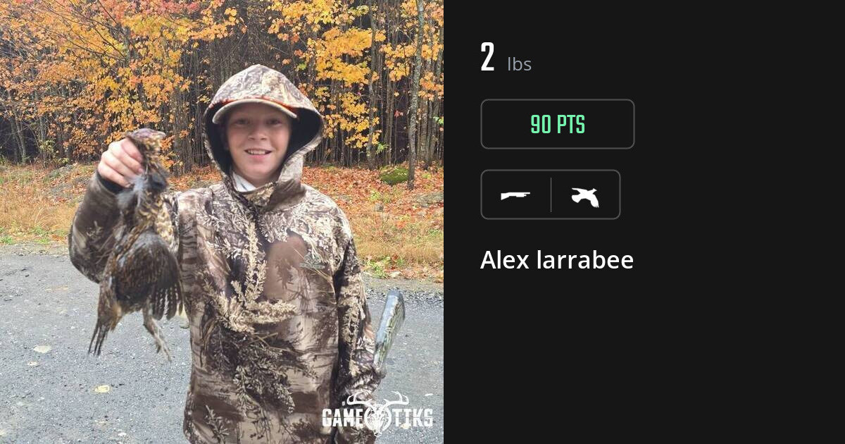 Upland bird harvest on Gametiks