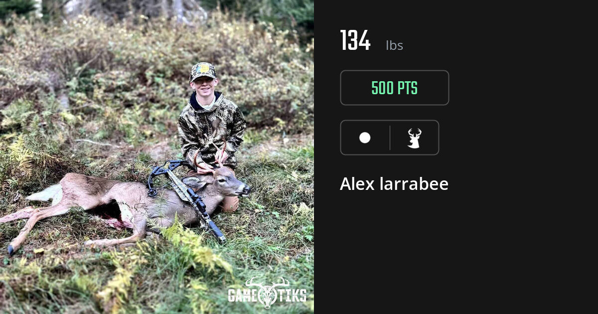 Deer harvest on Gametiks