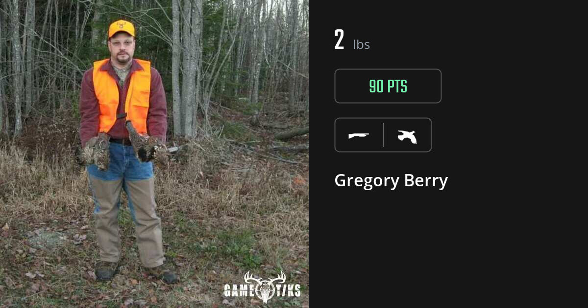 Upland bird harvest on Gametiks