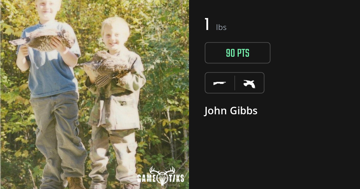 Upland bird harvest on Gametiks