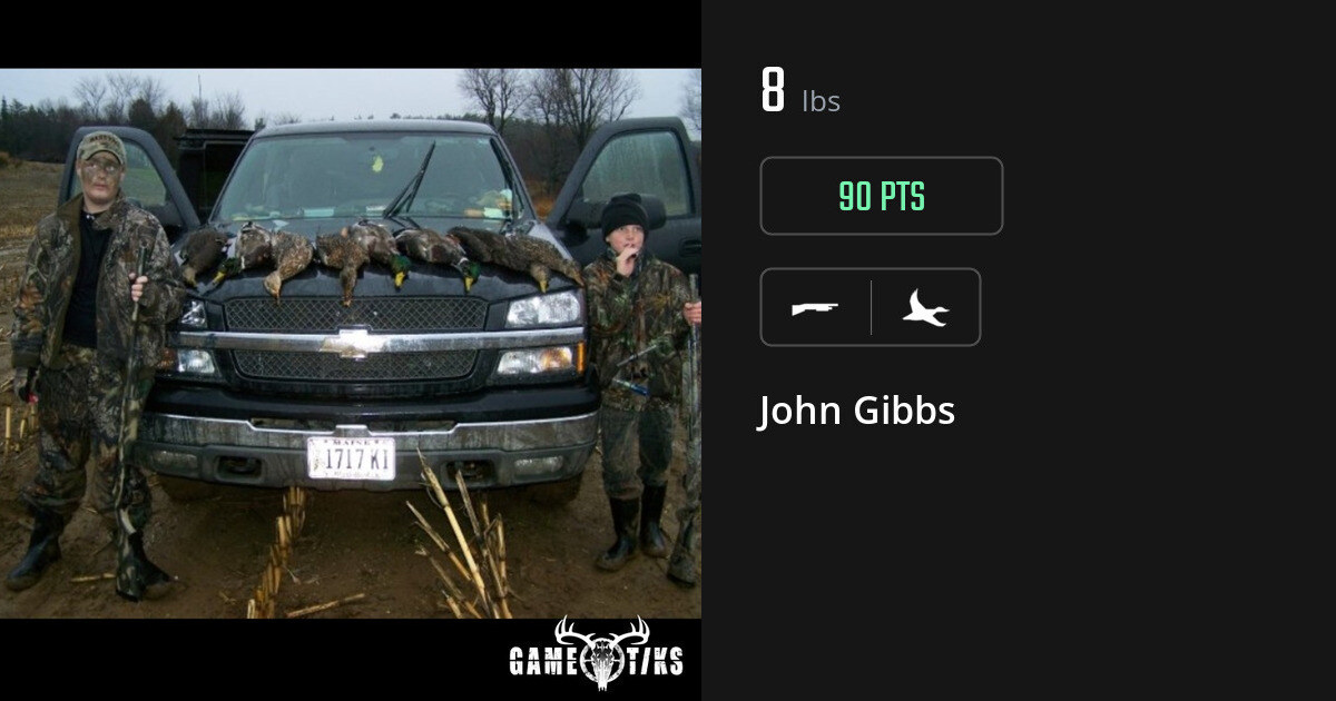 Waterfowl harvest on Gametiks
