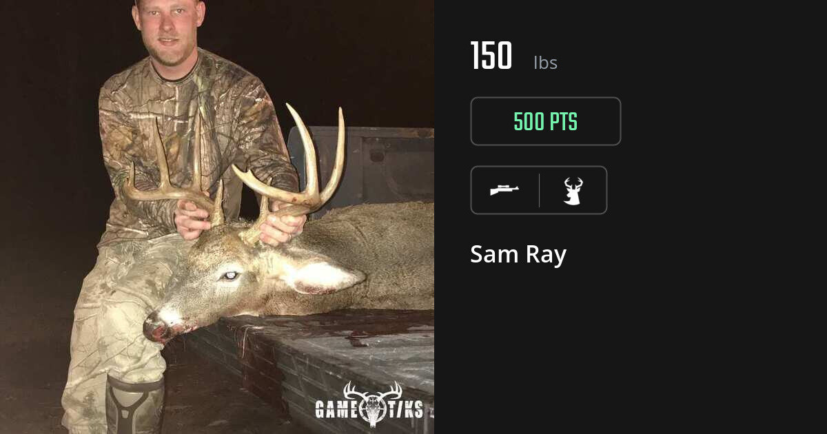 Deer harvest on Gametiks