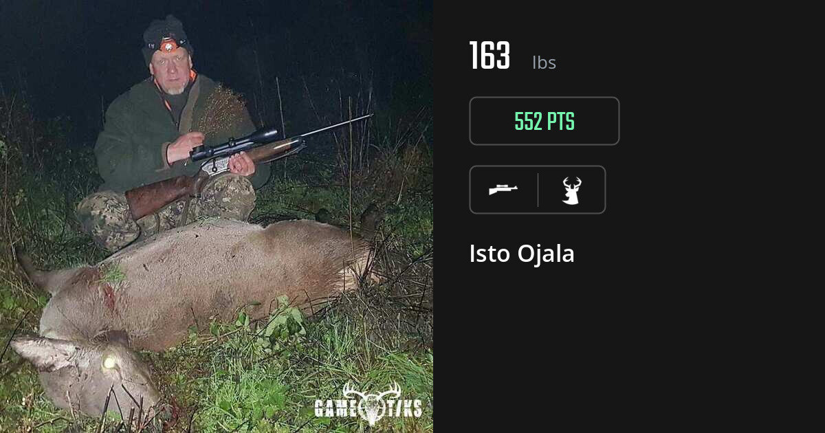 Deer harvest on Gametiks