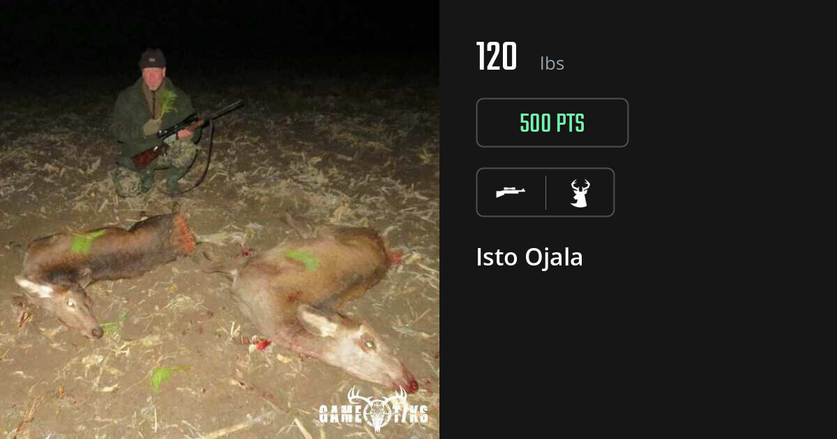 Deer harvest on Gametiks