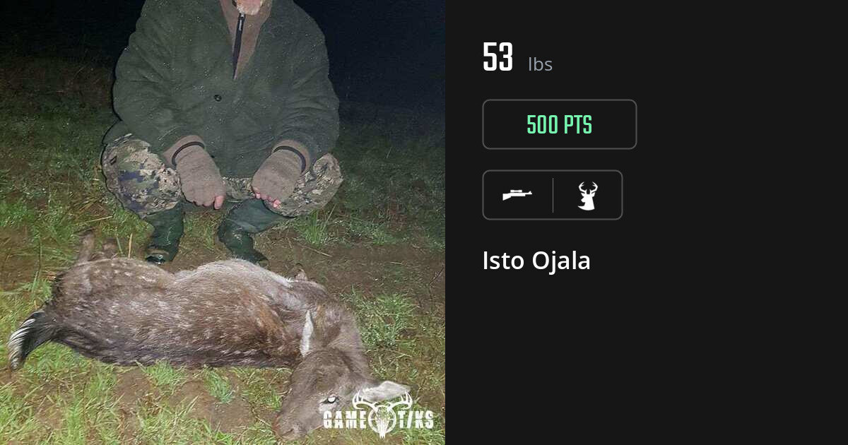 Deer harvest on Gametiks