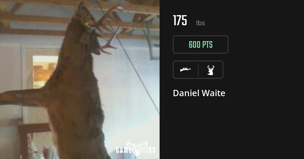 Deer harvest on Gametiks
