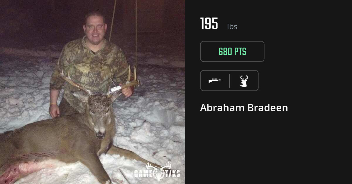 Deer harvest on Gametiks