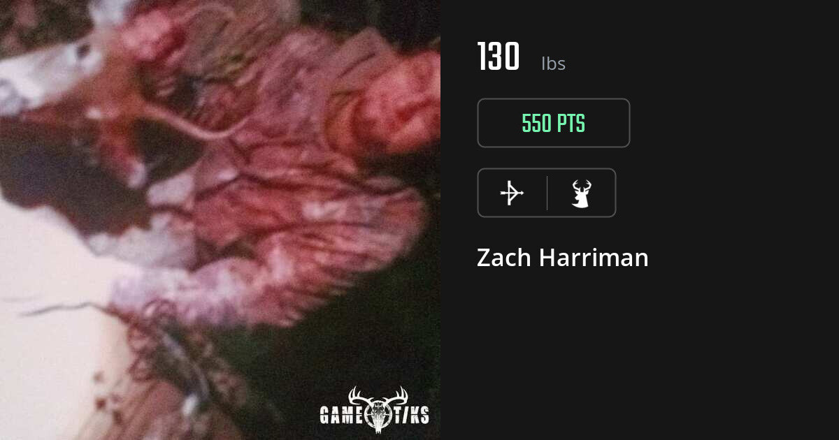 Deer harvest on Gametiks