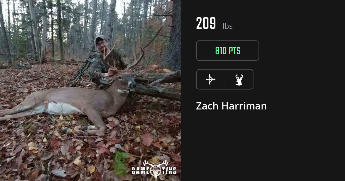 Deer harvest on Gametiks