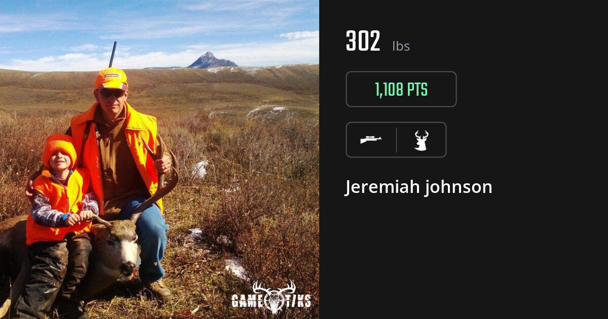 Deer harvest on Gametiks