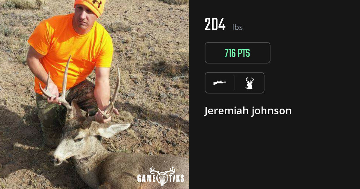 deer harvest by Jeremiah johnson