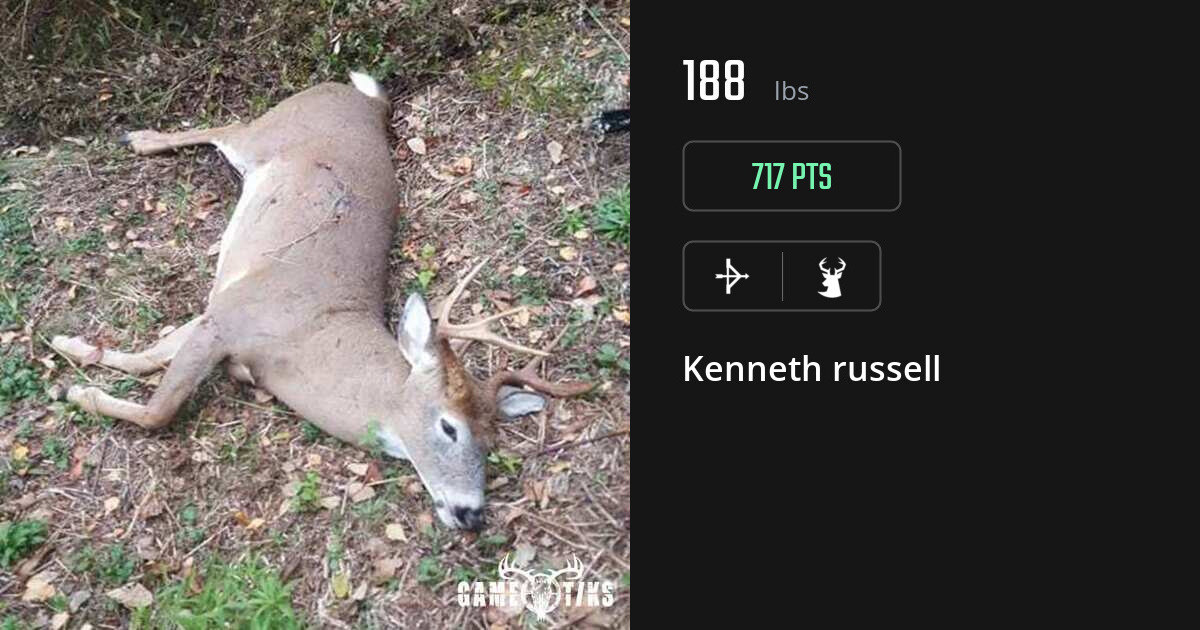 deer harvest by Kenneth russell