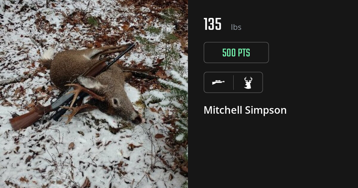 Deer harvest on Gametiks