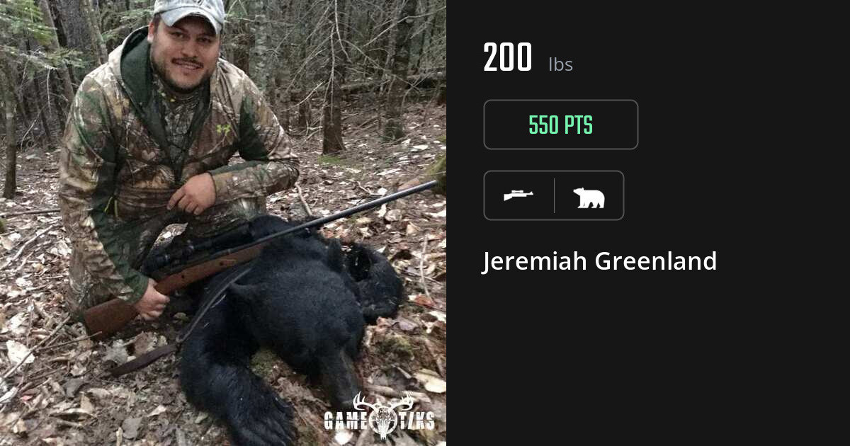 Bear harvest on Gametiks
