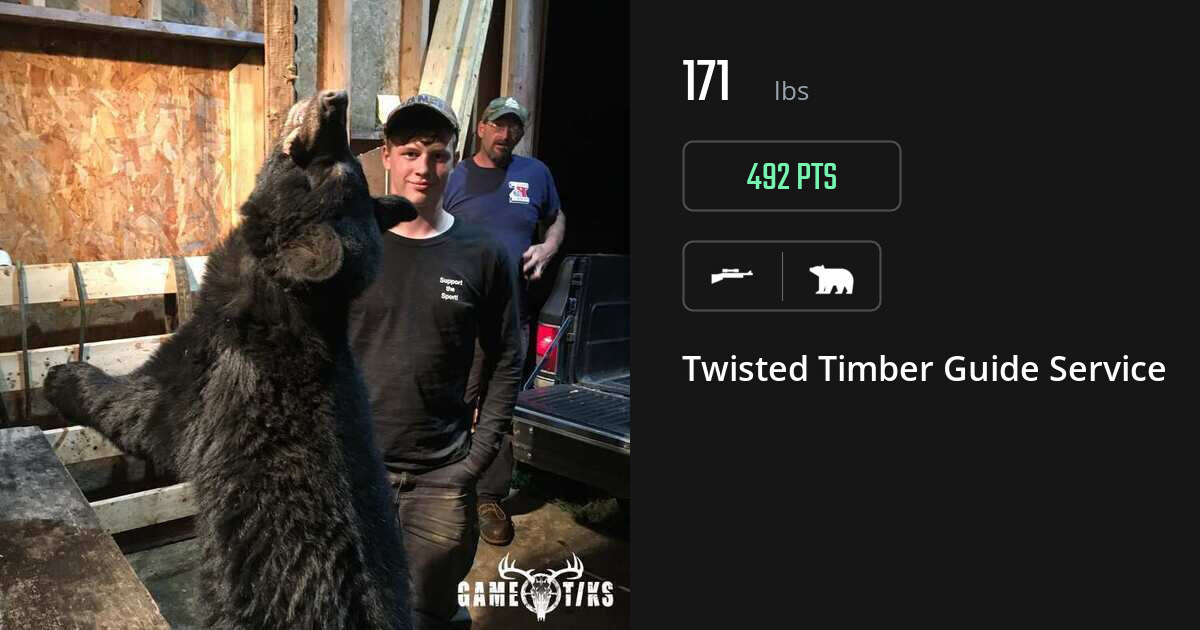 bear harvest by Twisted Timber Guide Service