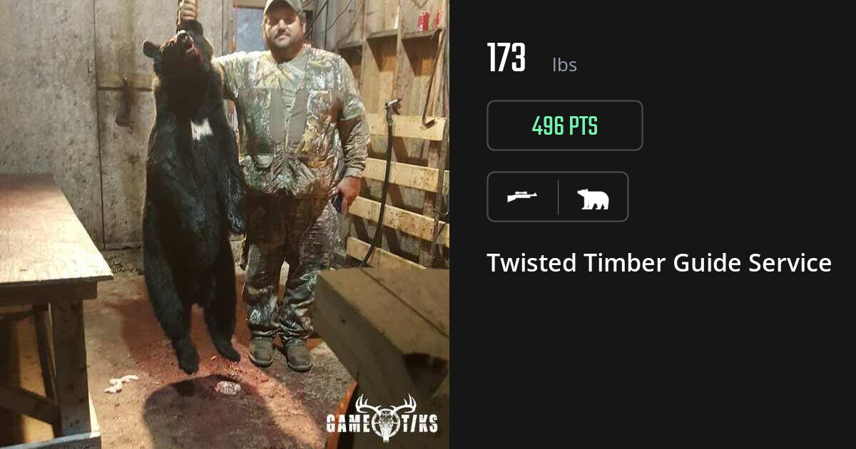 bear harvest by Twisted Timber Guide Service